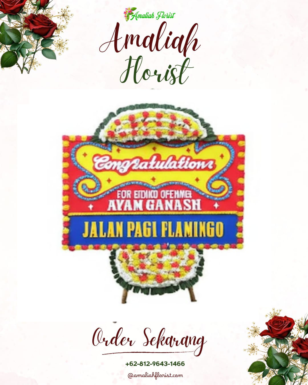 Sewa Papan Bunga Buru